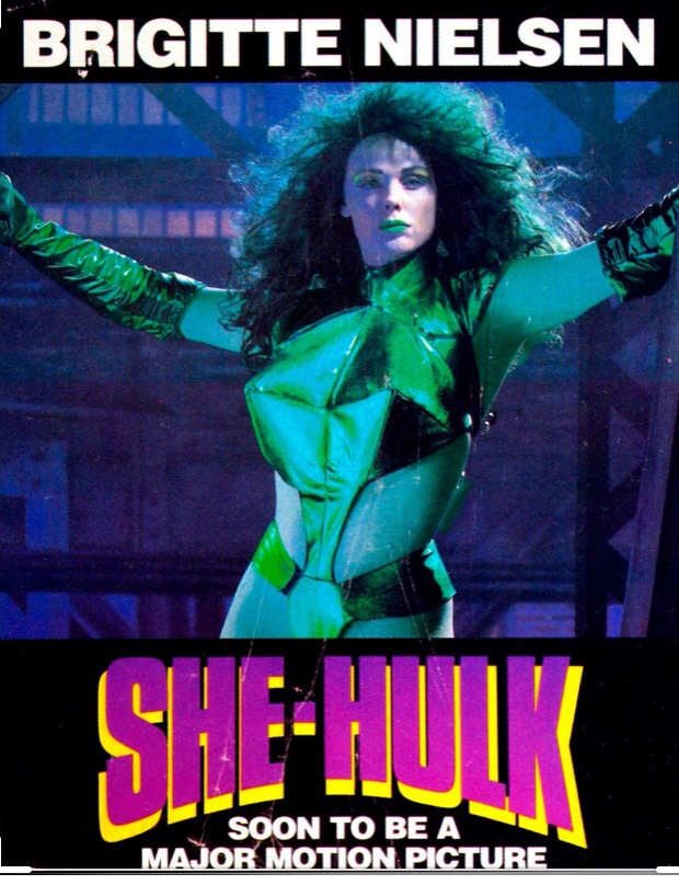 rareactionfigs's tweet image. Check out the poster for a canceled She-Hulk live-action Marvel film starring Brigitte Nielsen from 1995 👀.

#shehulk #marvel #easteregg #unreleased #movie