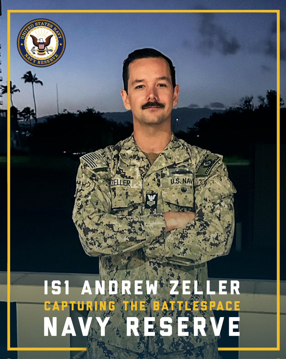 navy_reserve's tweet photo. IS1 Andrew Zeller has deployed to Afghanistan and Djibouti, served at NCIS and MSRON-11, and built the kind of operational depth that only a multifaceted Reserve career can produce. #NavyReserve #FrontAndCenter https://t.co/xcSQuCmbjf