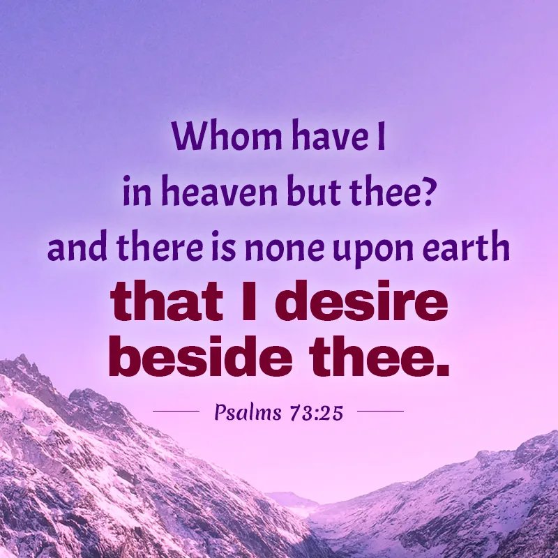 Oyewolesam28's tweet image. INSPIRATIONAL 

"None upon earth that I desire beside thee." Oh, if only it were this easy! 

#Credit to:
#kjvbible #God #FleshVsSpirit #heart #heaven #earth #none #highlight #followformore