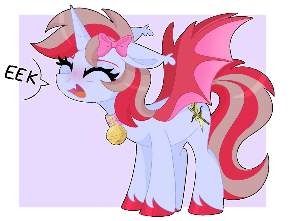 🎀Lil'Cinnamon/Bow unibat/irl mare tweet media