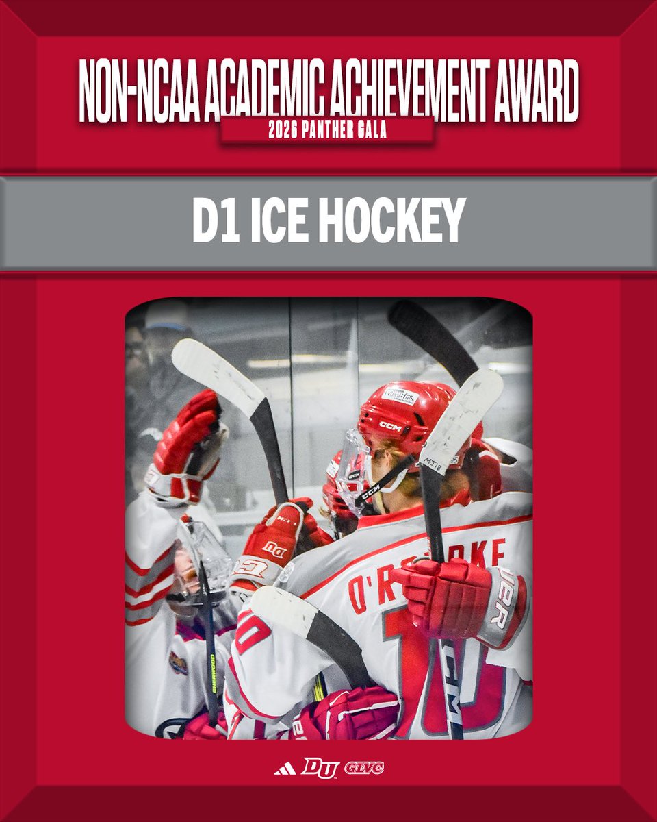 The winner of the Non-NCAA Team Academic Achievement Award, D1 Ice Hockey! ⭐️

#WonDrury