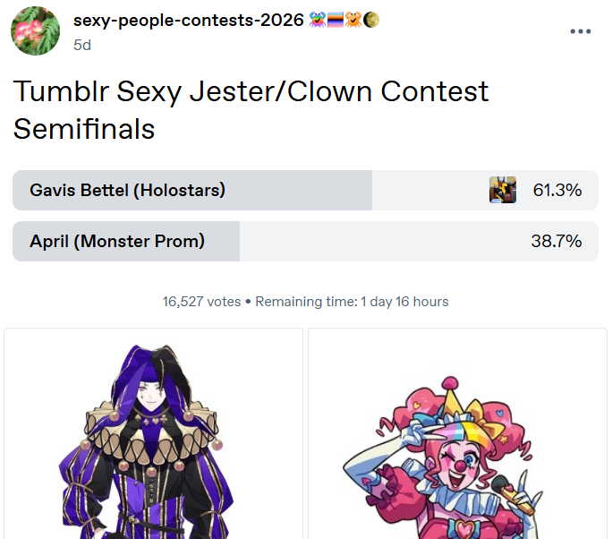 BETTELION! Do not become complacent! The Monster Prom dev team pinged their server about the poll and his lead is growing smaller. GOD IS DEAD! YOU'RE NOT! KEEP VOTING!!!