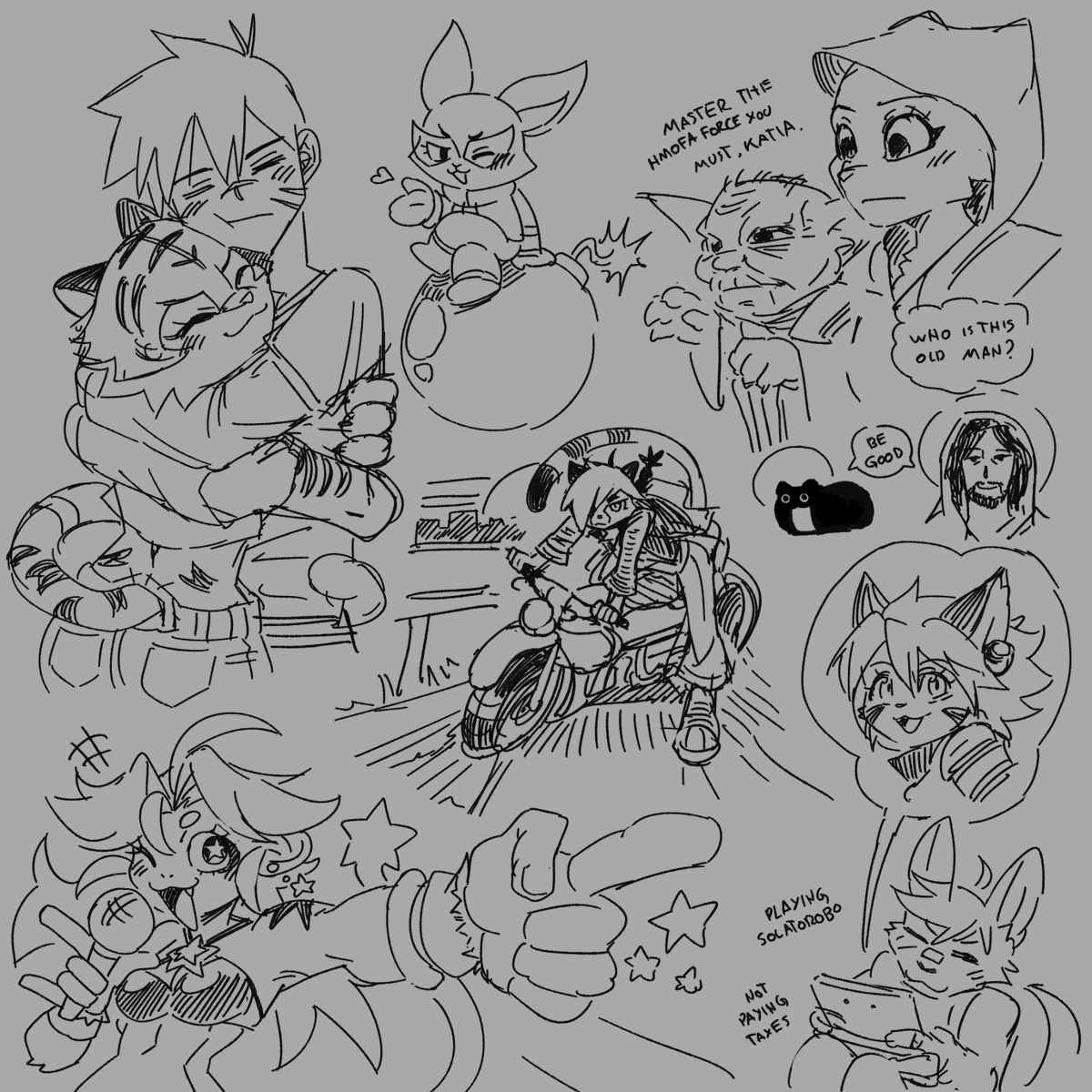 thanks a lot for the suggestions, it was really fun to draw them! (sorry I couldn't draw everything 🙇‍♂️) 