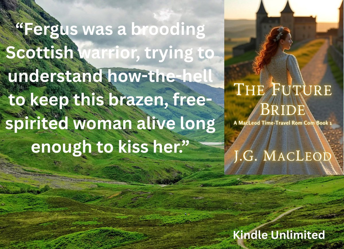 jgmacleodauthor's tweet image. 293 ratings/reviews, thanks to all of you!🥰🫶

"A time travelling heroine, a tortured hero, karate, Skye...great characters, an exciting, fun plot with lots of twists and turns, a great read!"
amazon.com/Future-Bride-M…

#Medieval #Comedy #romcom #dating #bookboyfriend #mashup