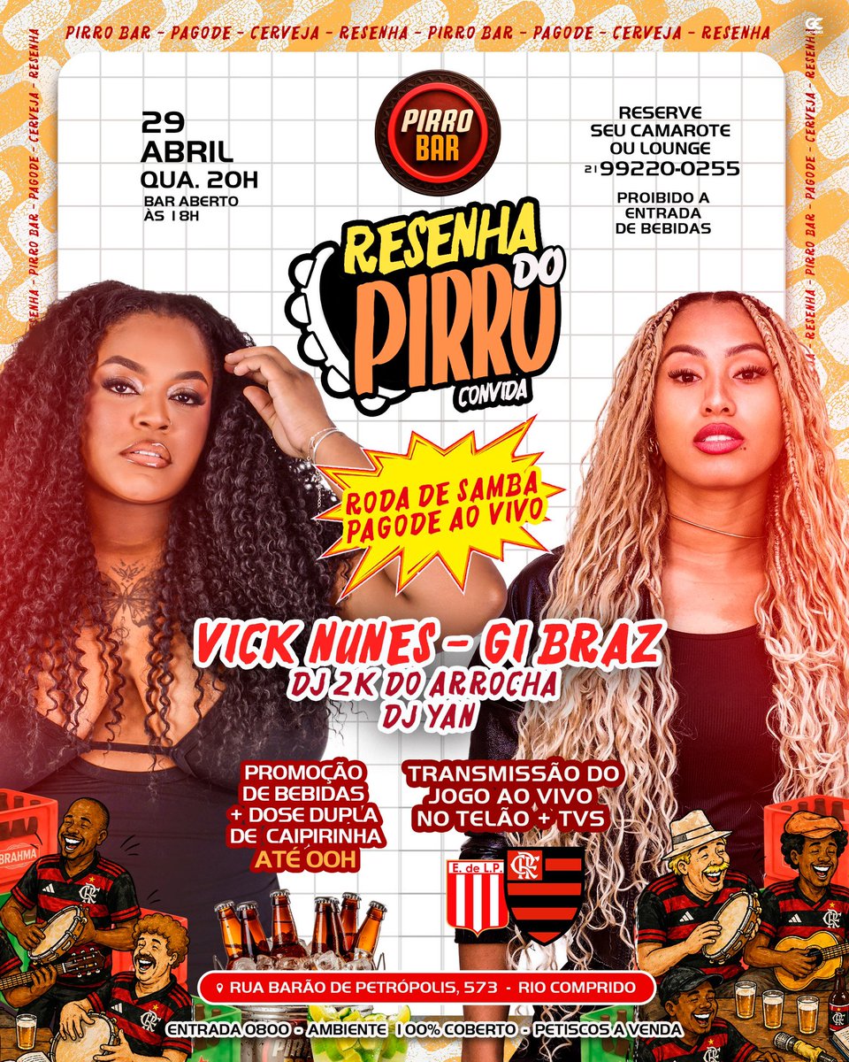 Pirrobarofc's tweet photo. QUARTA TEM RESENHA DO PIRRO! ✅ https://t.co/uY95sA8mzW