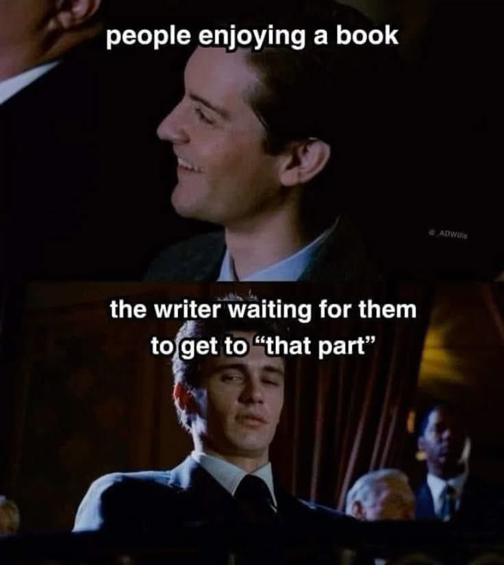 NCRevelation's tweet image. #WritersLife #AuthorLife #WriterHumor #AmWriting #Bookstagram #WritingCommunity #AuthorMemes #IndieAuthor #CreativeProcess #ThatPart