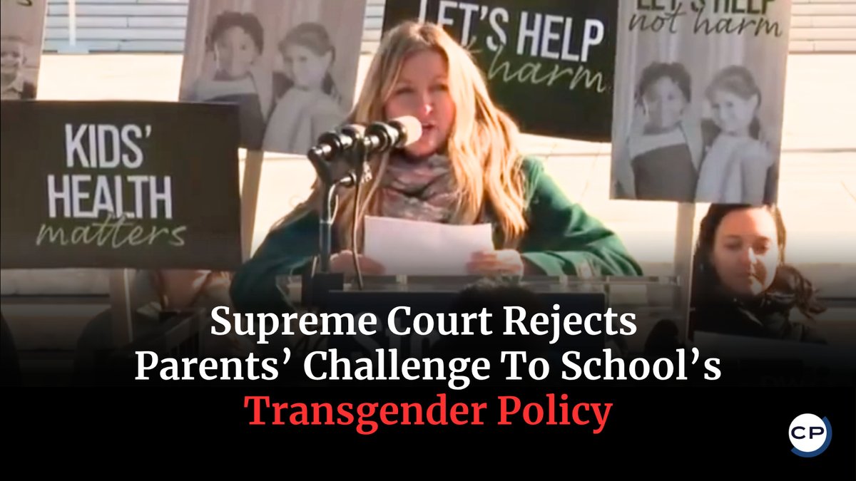 ChristianPost's tweet image. SCOTUS declined to hear Massachusetts parents’ case claiming a school secretly supported their child’s gender transition without consent, leaving lower-court rulings intact.
#SCOTUS #ParentalRights #TransgenderPolicy #Education #ChristianNews
🔗 dlvr.it/TSFxQt