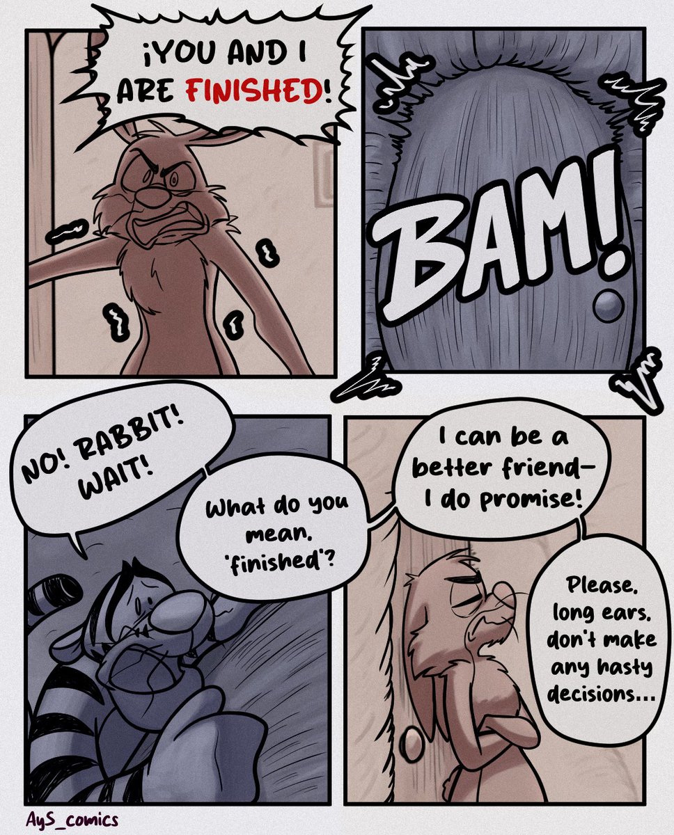 AyS_comics's tweet photo. Tigger and the Moon

(Cap 1 - Part 2)

#tigger #rabbit #rabbitxtigger https://t.co/Bf8BivqjHz