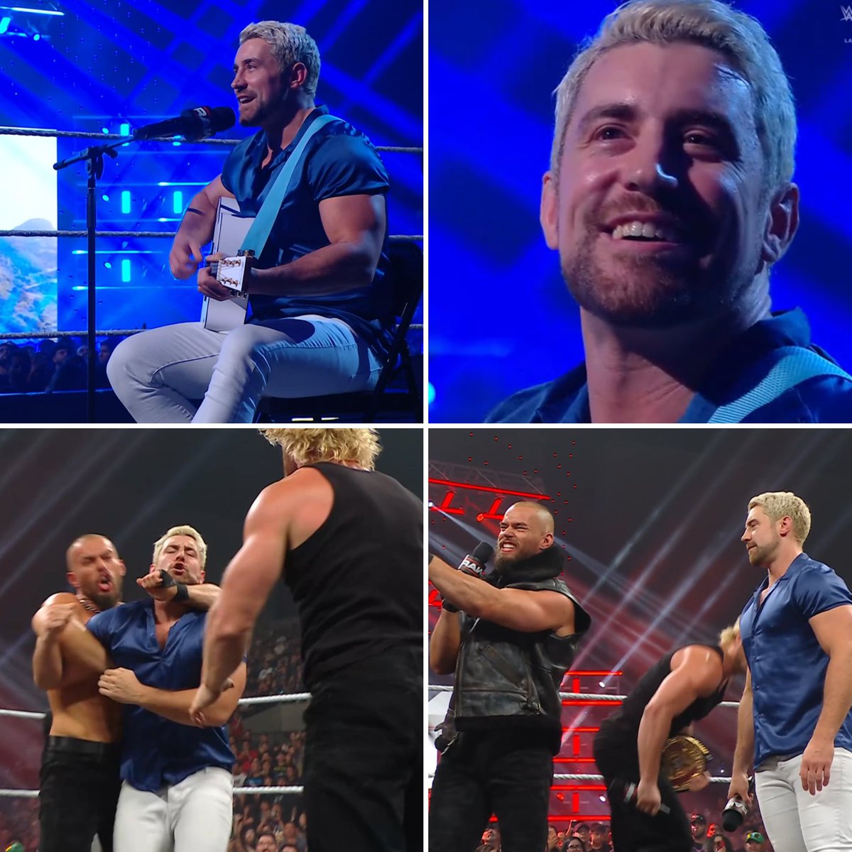 onlylukaWfans's tweet image. #JOEHENDRY se mete al público en el bolsillo con su canción, se queda en #WWERAW y quiere que despidan a #LOGANPAUL... quien sale muy molesto junto con #AUSTINTHEORY... y lo terminan atacando