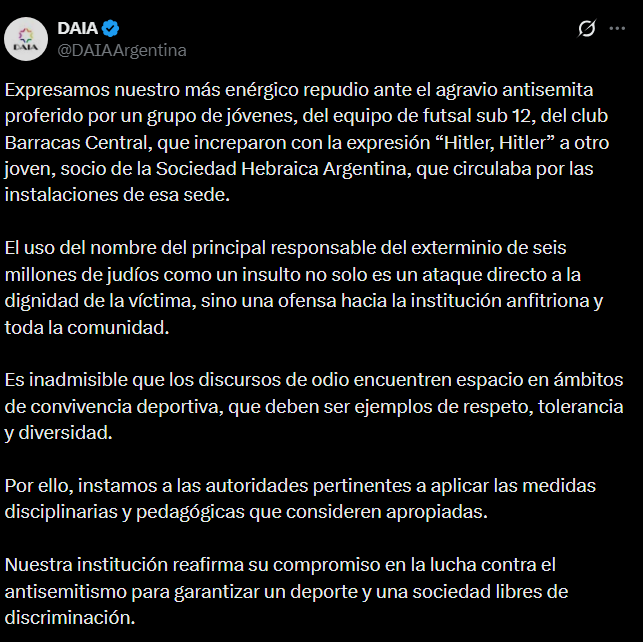 che <a href="/DAIAArgentina/">DAIA</a> Me chupa la poronga tu "opinión" no sos el sistema judicial y si te metes con los chicos, que a esa edad son niños, la vas a pasar mal, porque no hay peor cosa que cobardes intentando amedrentar criaturas, eso lo podes hacer en Israel, aquí no. soretes.
