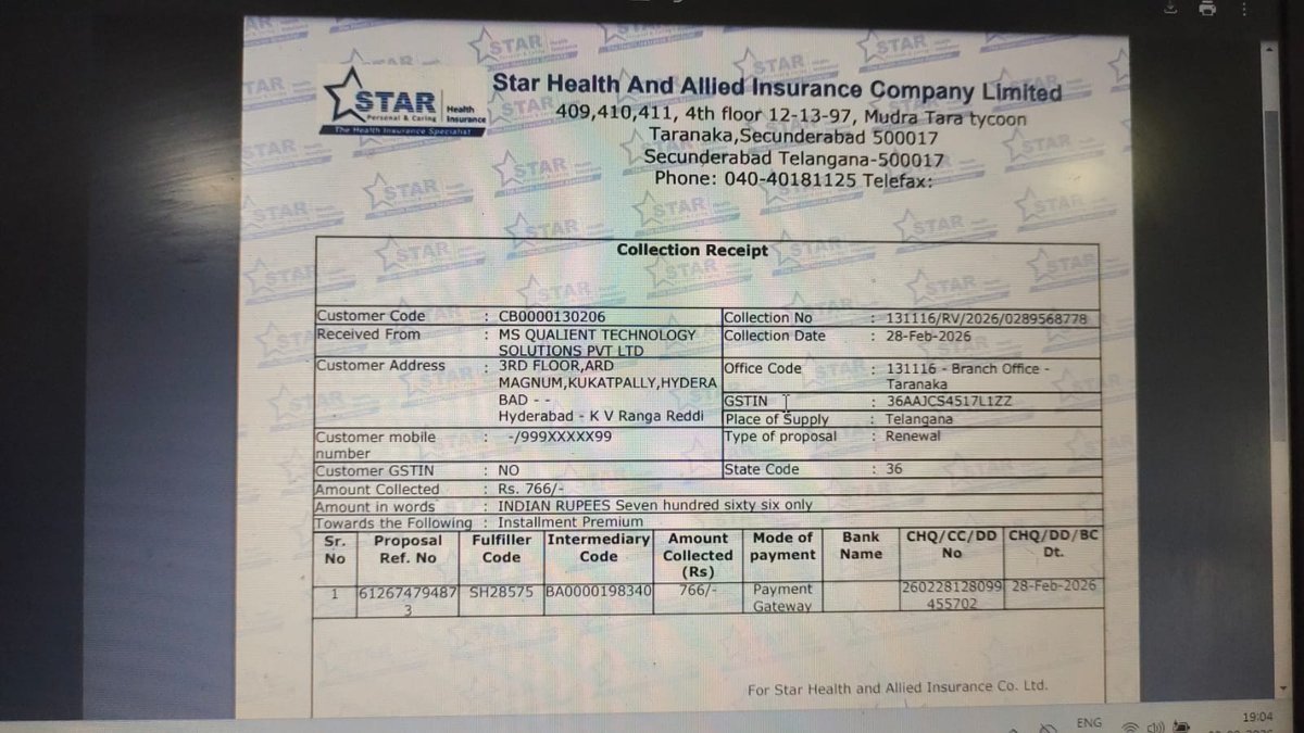 TeeJu8's tweet image. @StarHealthIns Paid an extra premium and even after multiple follow-ups, the refund has still not been initiated. Extremely disappointing service and poor customer support. Customers deserve better. #BoycottStarHealth #starhealth #healthinsurance #starhealth