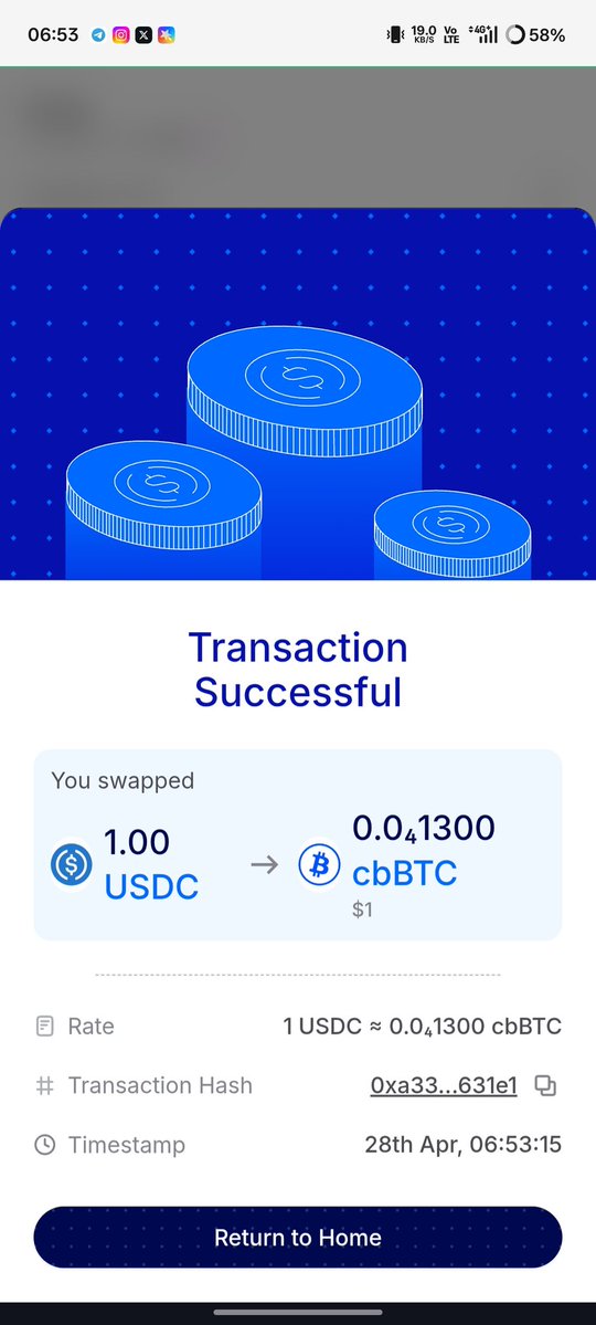 ZoNaveen's tweet image. Day 200 of SIP in cbBTC (BTC) , Using coins.me .

@coinsme_HQ @P2Pdotme @p2pdotfound

#SIP #coinsdotme #p2pdotme