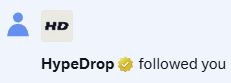 HypeDrop tweet media