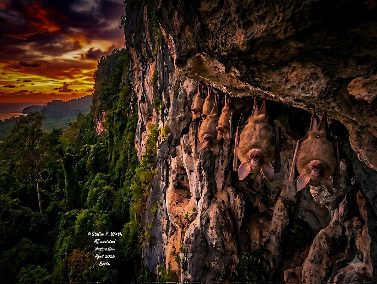 wirthstef's tweet image. This #sciencewriting and science communication #article discusses #parasitic #flies that attach themselves to #bats and transform into a #sacklike structure that lives embedded in the #host's skin. A new species description from the #bat #Rhinolophus #stheno will also be