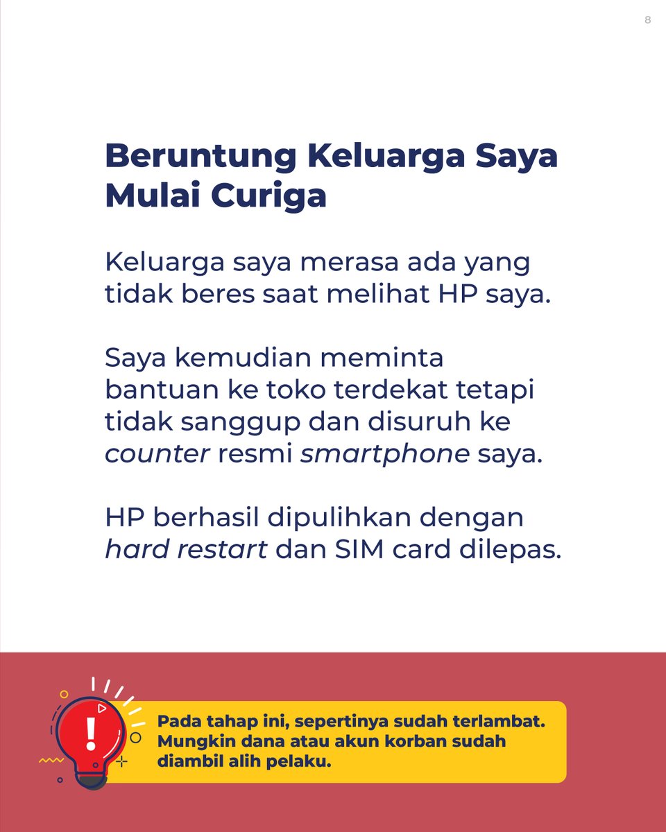 irawan0702's tweet photo. Jika ada yang meminta hal tersebut, HAMPIR PASTI ITU PENIPUAN.
Sebarkan informasi ini ke keluarga dan teman terdekat agar tidak ada lagi korban jatuh! 🤜🤛
————————————————-
#KawanPajak tetap #WaspadaPenipuan dalam berbagai modus ‼️ https://t.co/yqYpRSa8sG