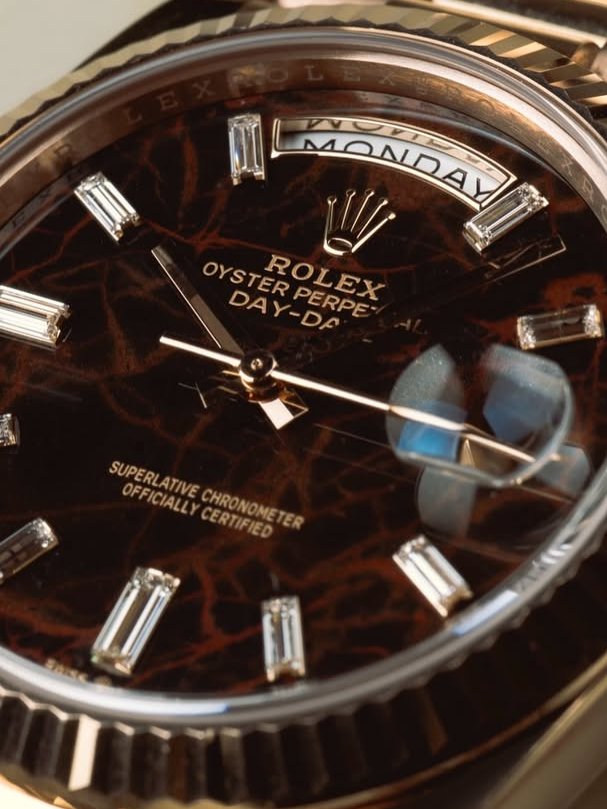 Eisenkiesel Baguette Diamond Dial