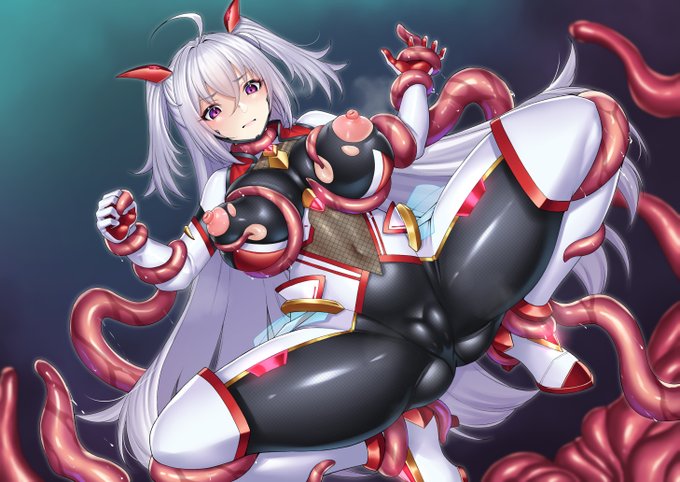 一つ飛ばしてた・・・!!! Skeb63 OCでのご依頼でしたピッチリと触手!( ˘ω˘)