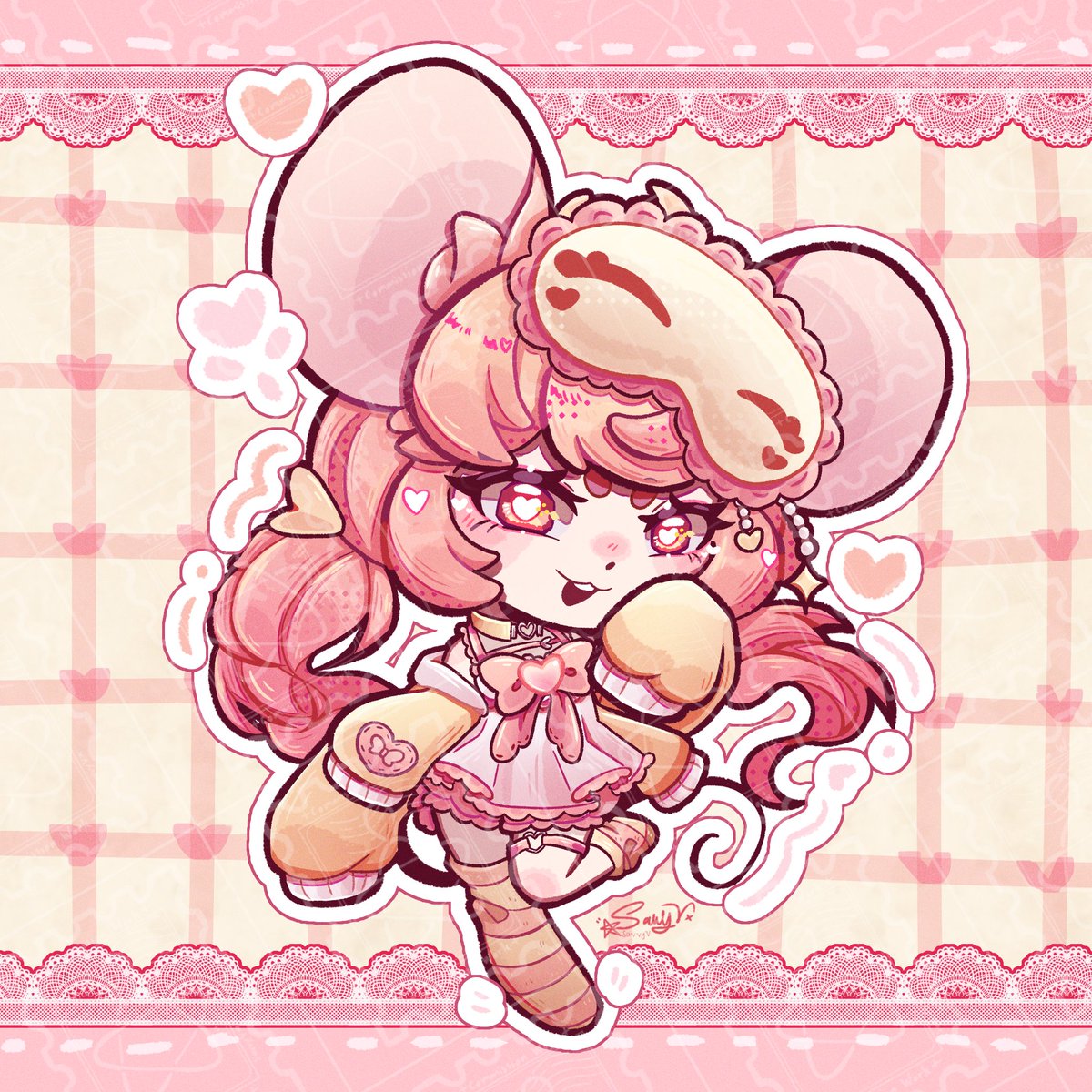 HeyVeeeeee's tweet photo. ⊹ ࣪ ˖🍑₊˚⊹⋆

A chibi cms for @liiqi_peach  ! Thank you so much for commissioning me! https://t.co/clW05rASQ0