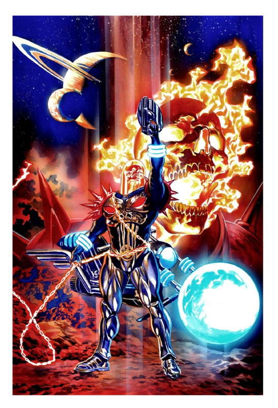 ComicCrusaders's tweet image. Cosmic Ghost Rider by Felipe Massafera #comics #comicbookart #art #comicart