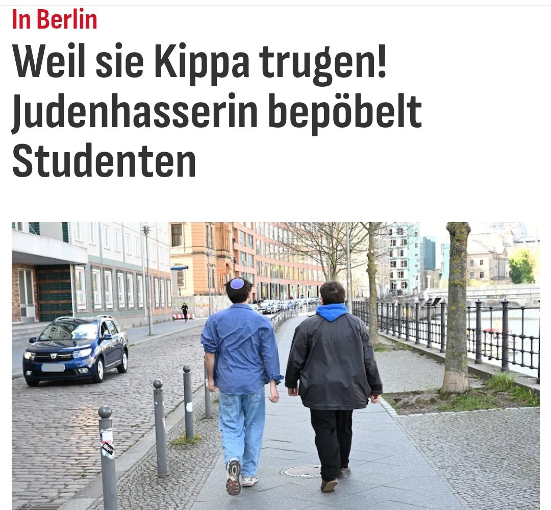 OliverSKBerlin's tweet image. In #Berlin gab es im Jahr 2025 2300 antisemitische Straftaten. Das ist mehr als erschreckend. Vor wenigen Tagen wurden in Berlin 2 junge Studenten antisemitisch beschimpft, weil sie eine Kippa trugen. Juden sind in Deutschland längst nicht mehr sicher. Die offenbar fanatisch