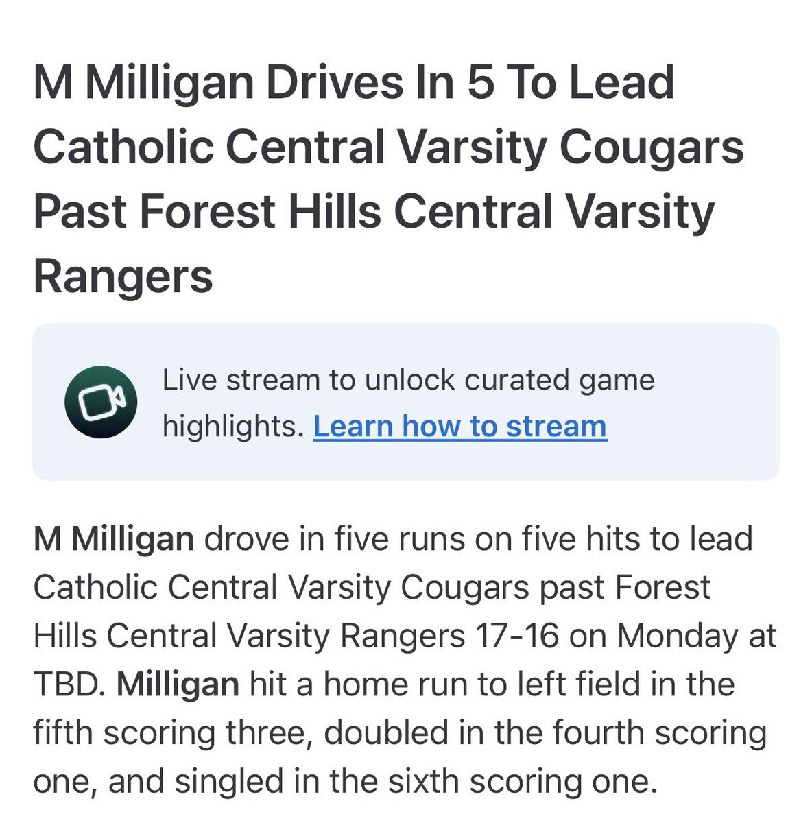 Maddie Milligan 2029 tweet media