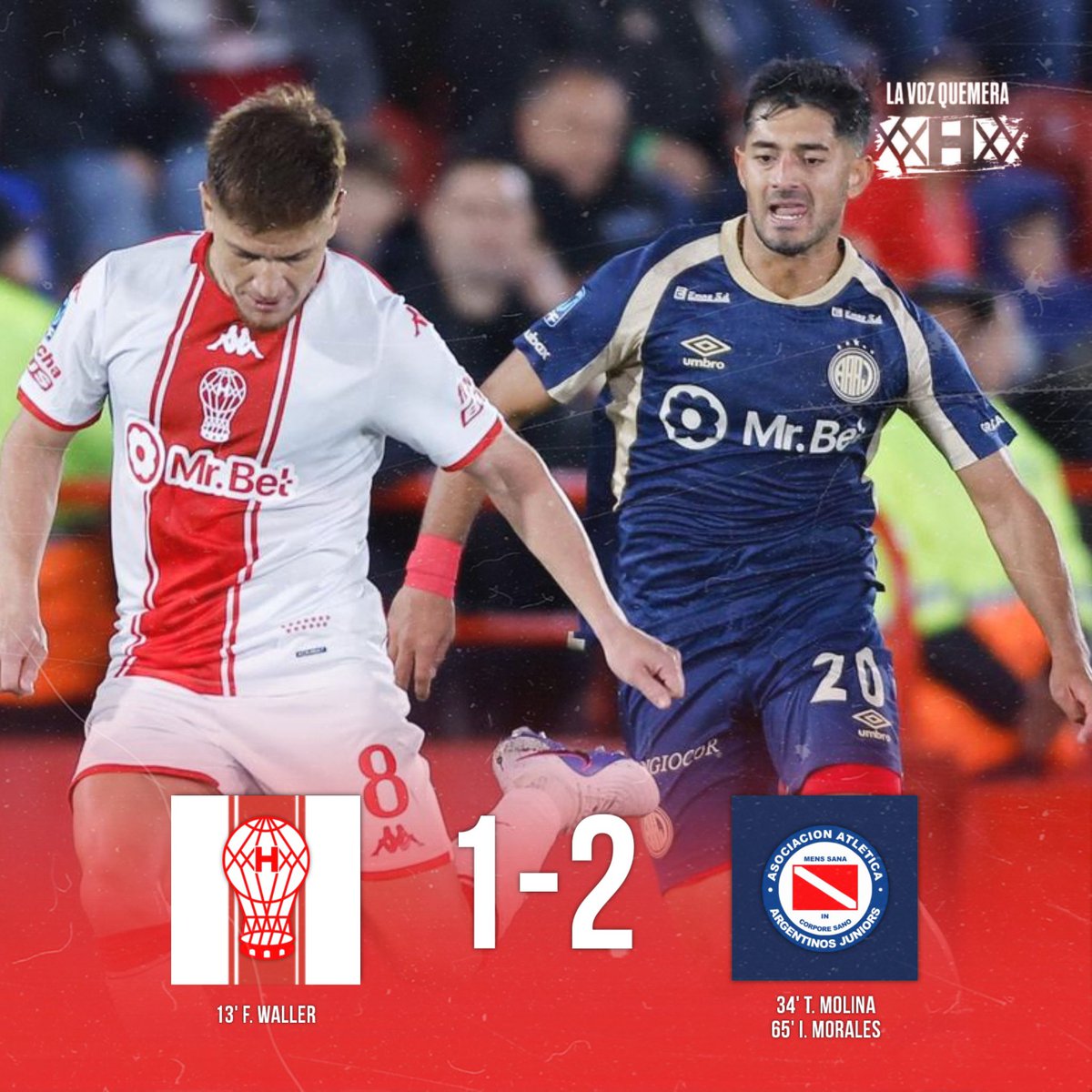 LaVozQuemeraOK's tweet image. ❌ En el quilombo que se metió #Huracan. El técnico se puso a innovar faltando dos fechas y por su culpa, se complicó todo. Durísima derrota. Después del gol, no hubo argumentos. Ganen en Avellaneda.