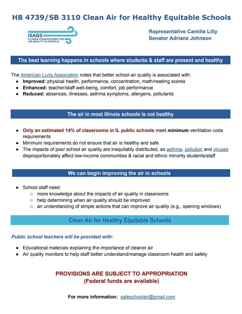 Illinois Stakeholders for Air Quality in Schools tweet media