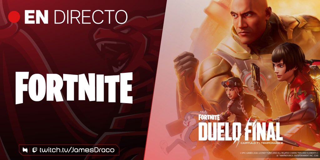 JamesDraco's tweet image. 🔴 EN DIRECTO | Fortnite
¡Unas!

🎮 Twitch: JamesDraco 🎮

#Twitch #TwitchStreamers