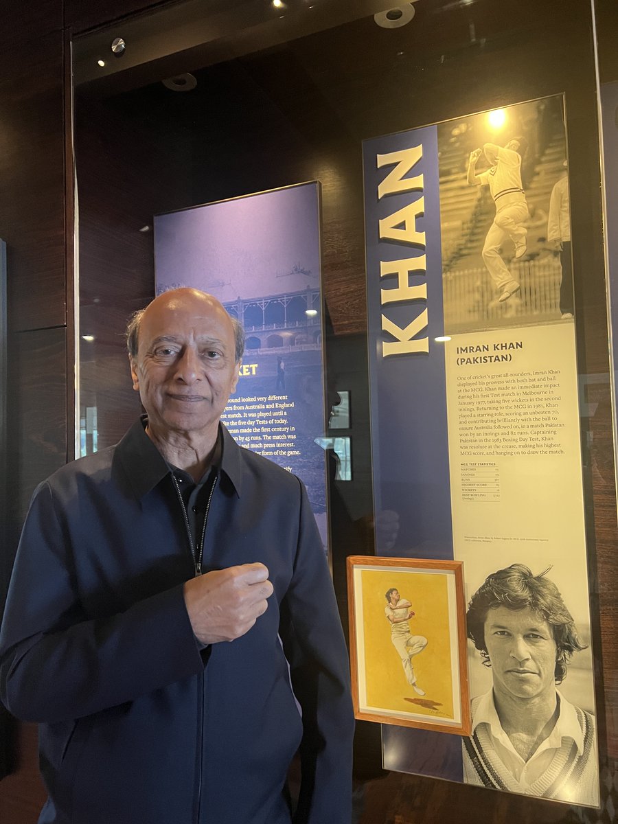 At Melbourne Cricket Ground - the venue of Pakistan's sole World Cup Victory in 1992 under #Imrankhanp