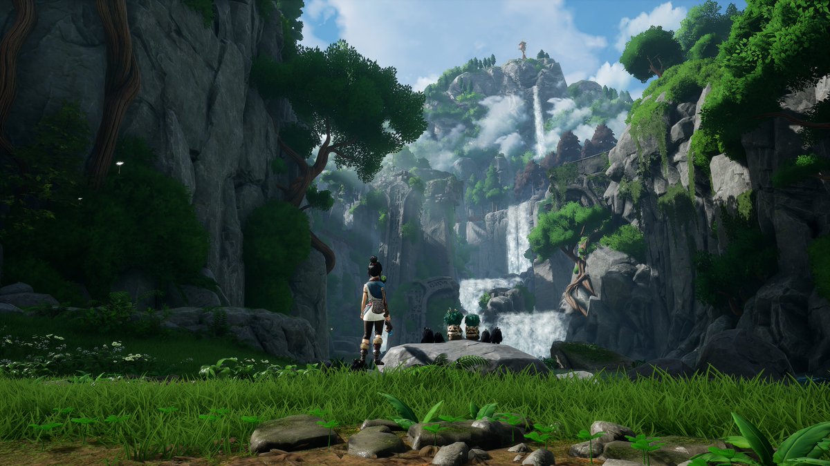 alexzitoooo's tweet photo. absurdo a direção de arte disso aqui. em 4K é loucura.

parece que tô jogando um jogo da Pixar, muito lindo #KenaBridgeofSpirits https://t.co/uIXJ75uecD