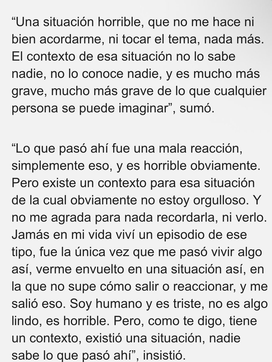 prohibido olvidar que tyago griffo tuvo una denuncia por violencia de género y lo catalogó como “una mala reacción”