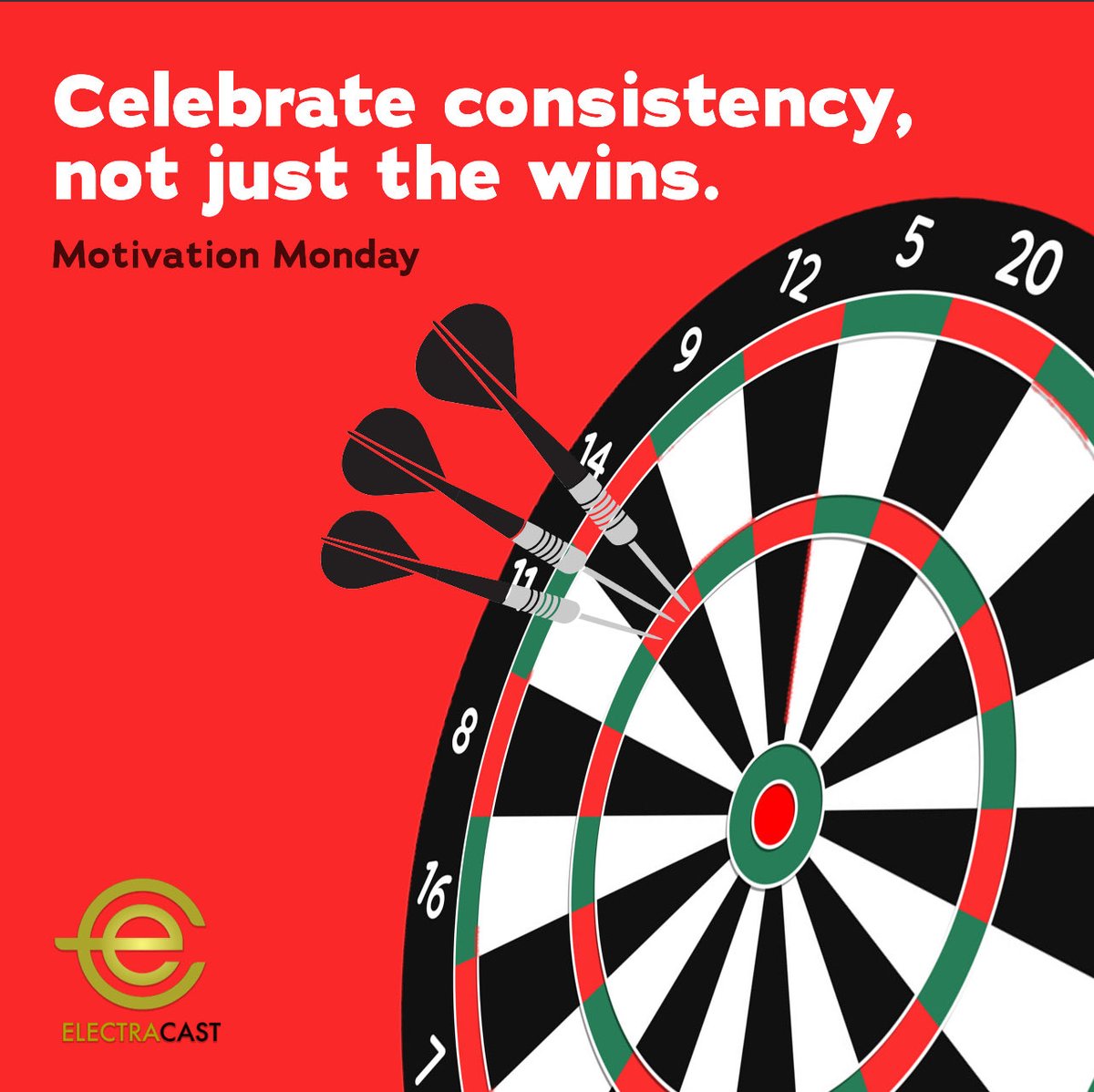 ElectraCast's tweet photo. Motivation Monday
Celebrate consistency, not just the wins.
Showing up (even on the days no one notices) is what builds momentum, shapes habits, and turns effort into results. Small steps, repeated faithfully, lead to big breakthroughs. Keep going.
Your future self will thank you https://t.co/Wk3Q7hf06U
