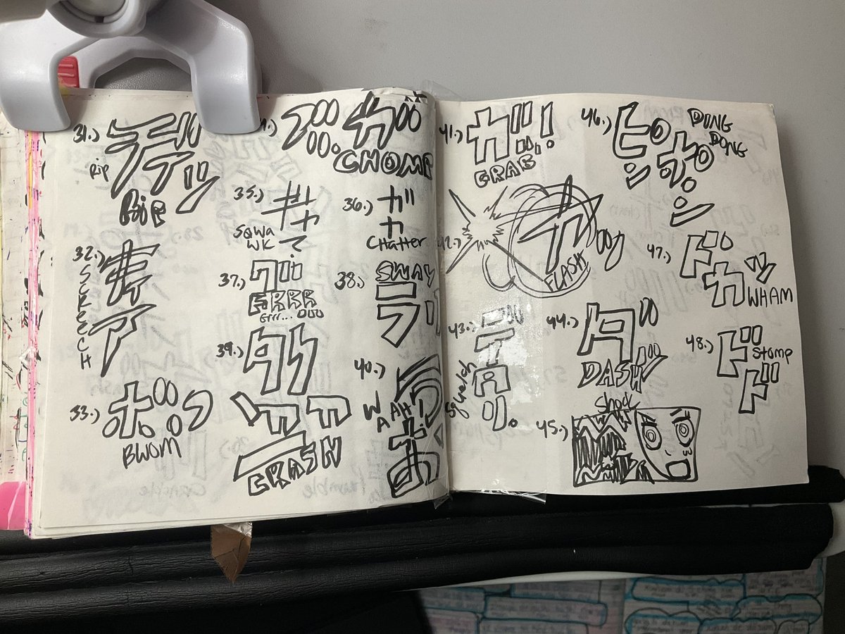yishn0063's tweet image. patreon.com/posts/manga-so…
#Yishn #sketchbook Pages of #Manga Sound Effects. I Started Reading the #GAEATIMA and Decided to study the sound effects @KKreptilian Uses in His manga since he is also making a #kaiju Manga. His Manga is very helpful for me.