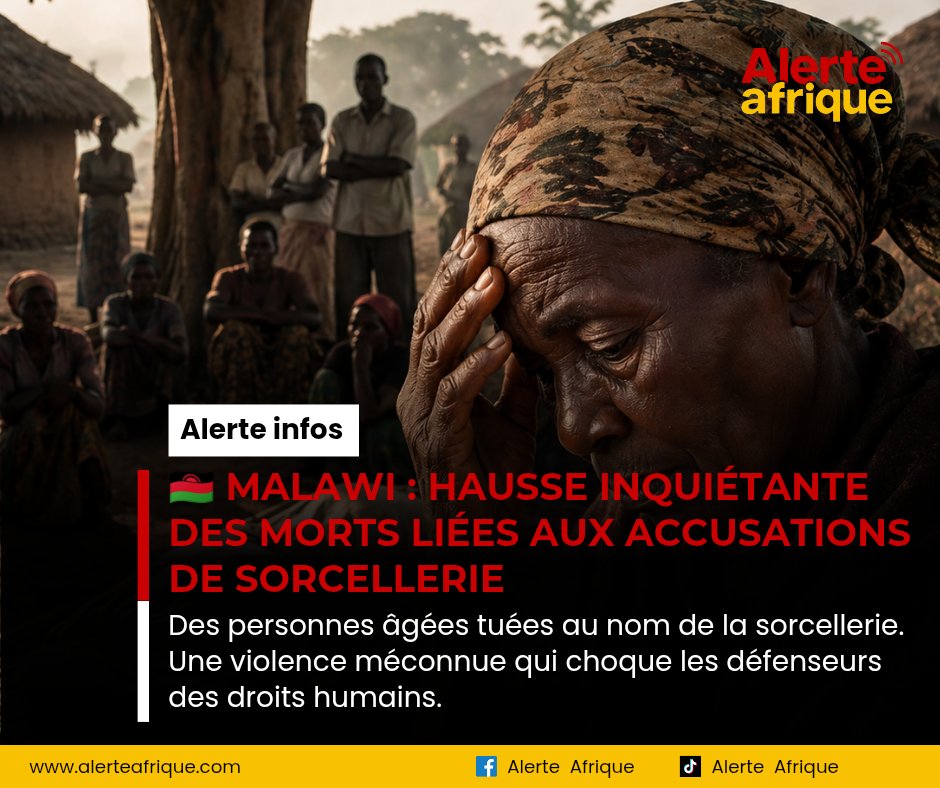KNbeuka's tweet image. L’interpellation est posée : Comment expliquer qu’en 2026, des vies soient encore perdues sur fond de soupçons de sorcellerie ?
#AlerteAfrique #Malawi #JusticeSociale #DroitsHumains #ViolencesCommunautaires #AfriqueNews  #SocialAlert #VoixDesSansVoix