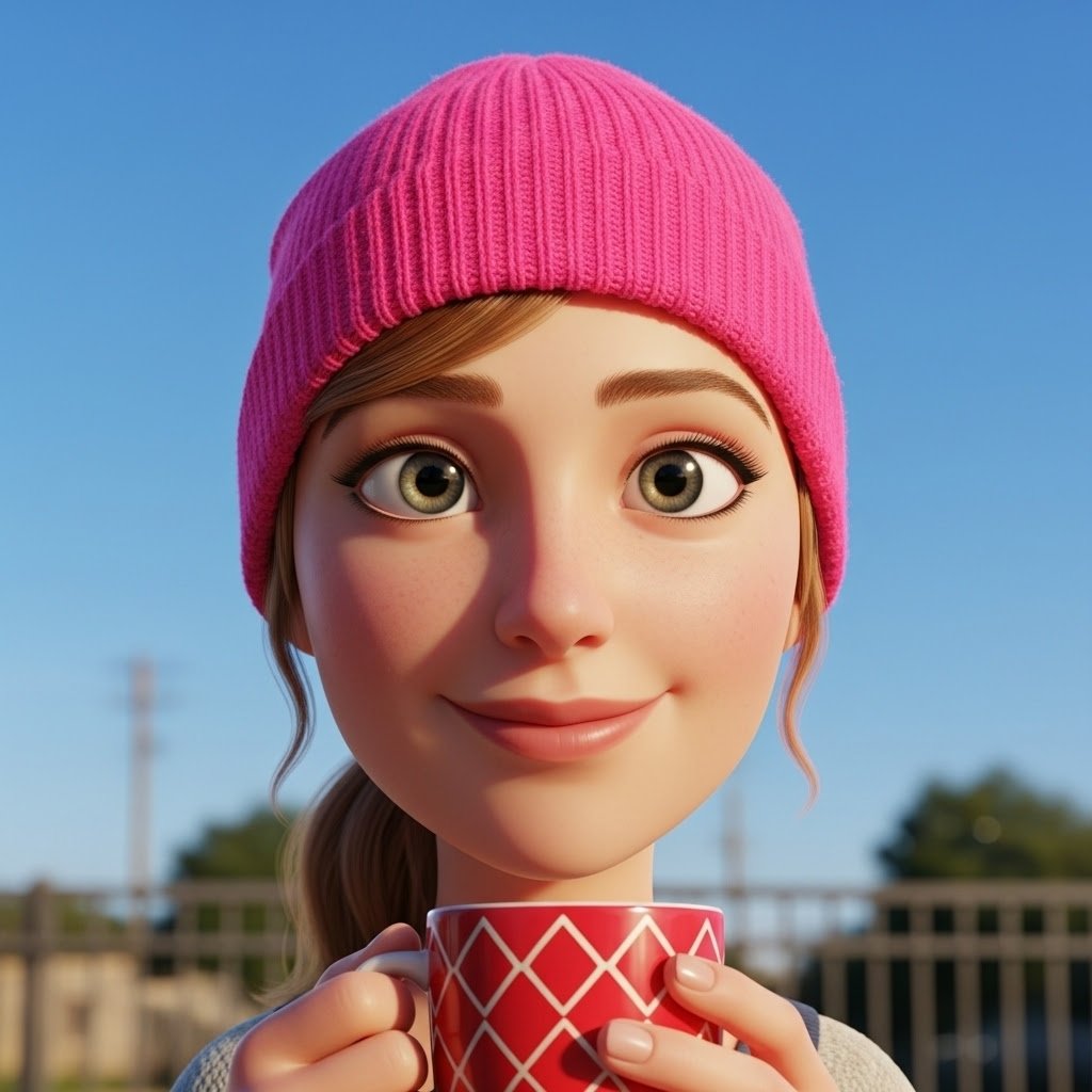 RealJoAnnBush's tweet image. Even my #AI 🤖 " #Disney " #Caricature 🖌️ I created of myself is Enjoying our Cooler Temps ❄️, here in #SoCal 🌴! 😜 haha 😁

Have you tried out any Fun AI Apps lately? 🤓

Silly AI Creation: #JamminJo / #JoAnnBush / JoAnnBush.com 2026 💻

#BeanieWeather ❄️☕❄️