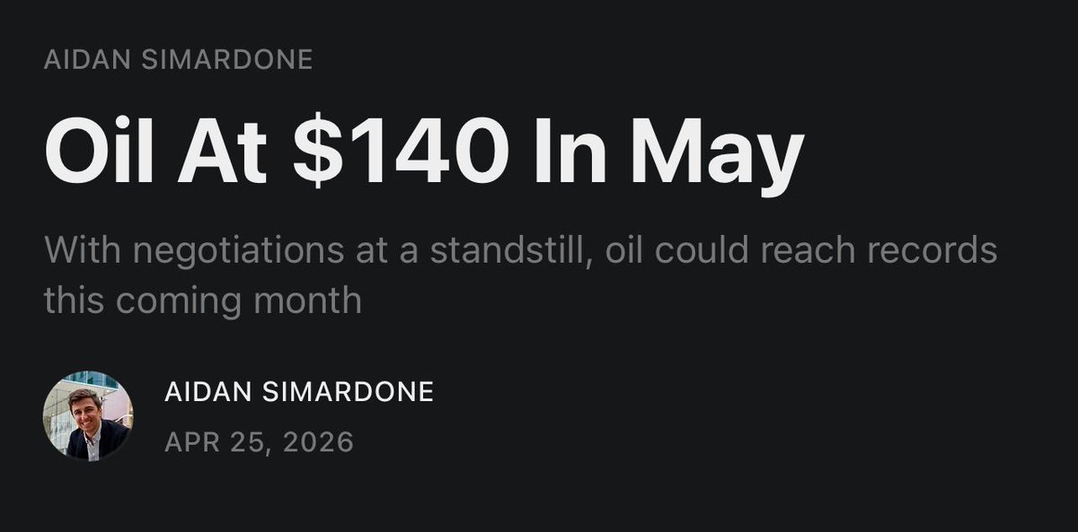 AidanSimardone's tweet photo. That's nothing. We are hitting $140 in May
https://t.co/bjt7EqnSCu https://t.co/6fWIia35Ax