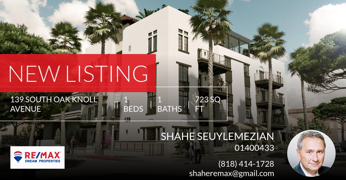 shaherealtor's tweet photo. 📍 New Listing 📍 Take a look at this fantastic new property that just hit the market located at 139 South Oak Knoll Avenue 101 in Pasadena. Reach out here or at (818) 414-1728 for more information

Shahe Seuylemezian
Broker 
BRE# ... https://t.co/ngHF2Bc5j6 https://t.co/sGyxzeDzfb