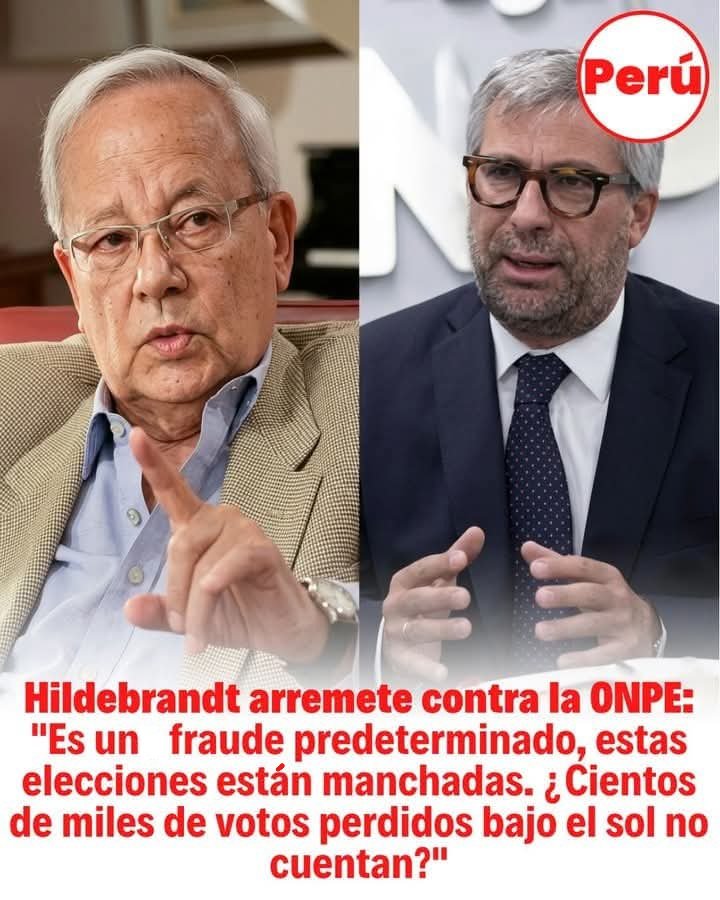 Hasta César Hildebrandt se ha dado cuenta.