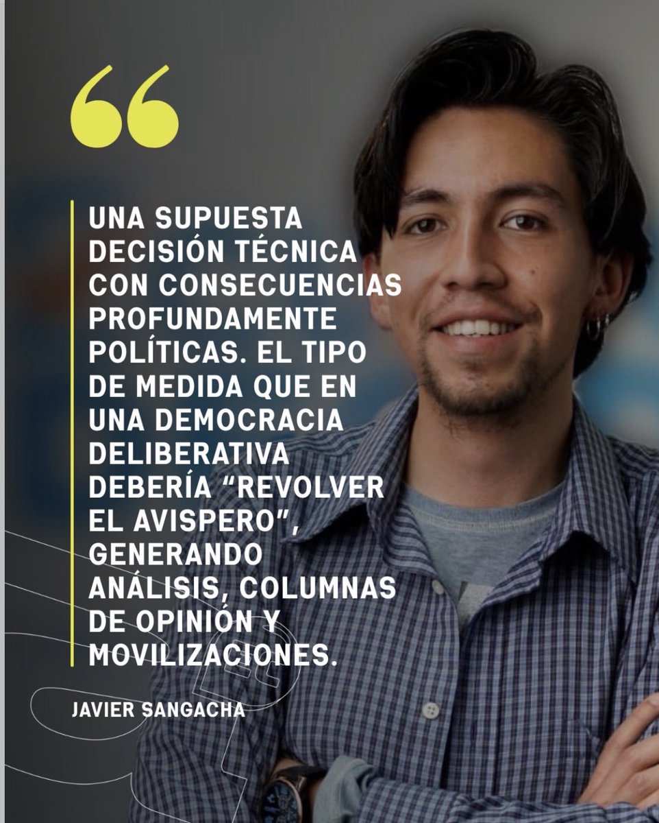Opinión | Javier Sangacha
🗳️ Las elecciones anticipadas en Ecuador se desarrollan en medio de crisis institucional y saturación mediática.
La democracia se debilita cuando los comicios se repiten sin legitimidad y la información se convierte en ruido.

🔗 almanaquedigitalec.com.ec/elecciones-ant…