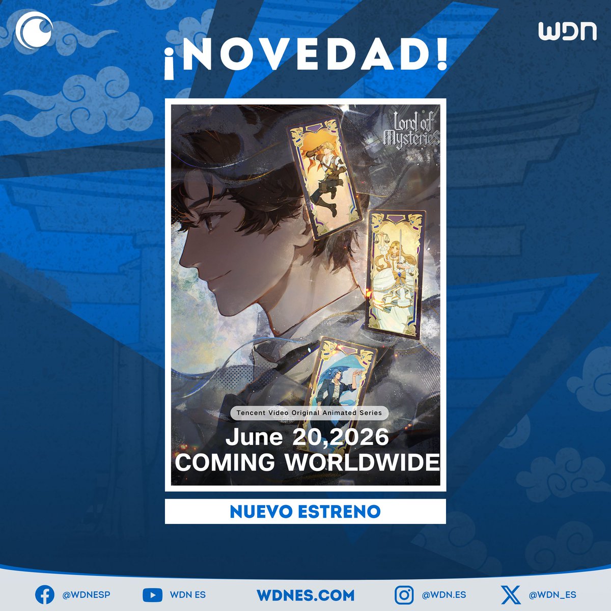 WDN_Topic's tweet image. 📺 | Anime
Los especiales del donghua "Lord of Mysteries" llegan en junio a Crunchyroll. #Anime #Donghua #Crunchyroll #LordOfMysteries