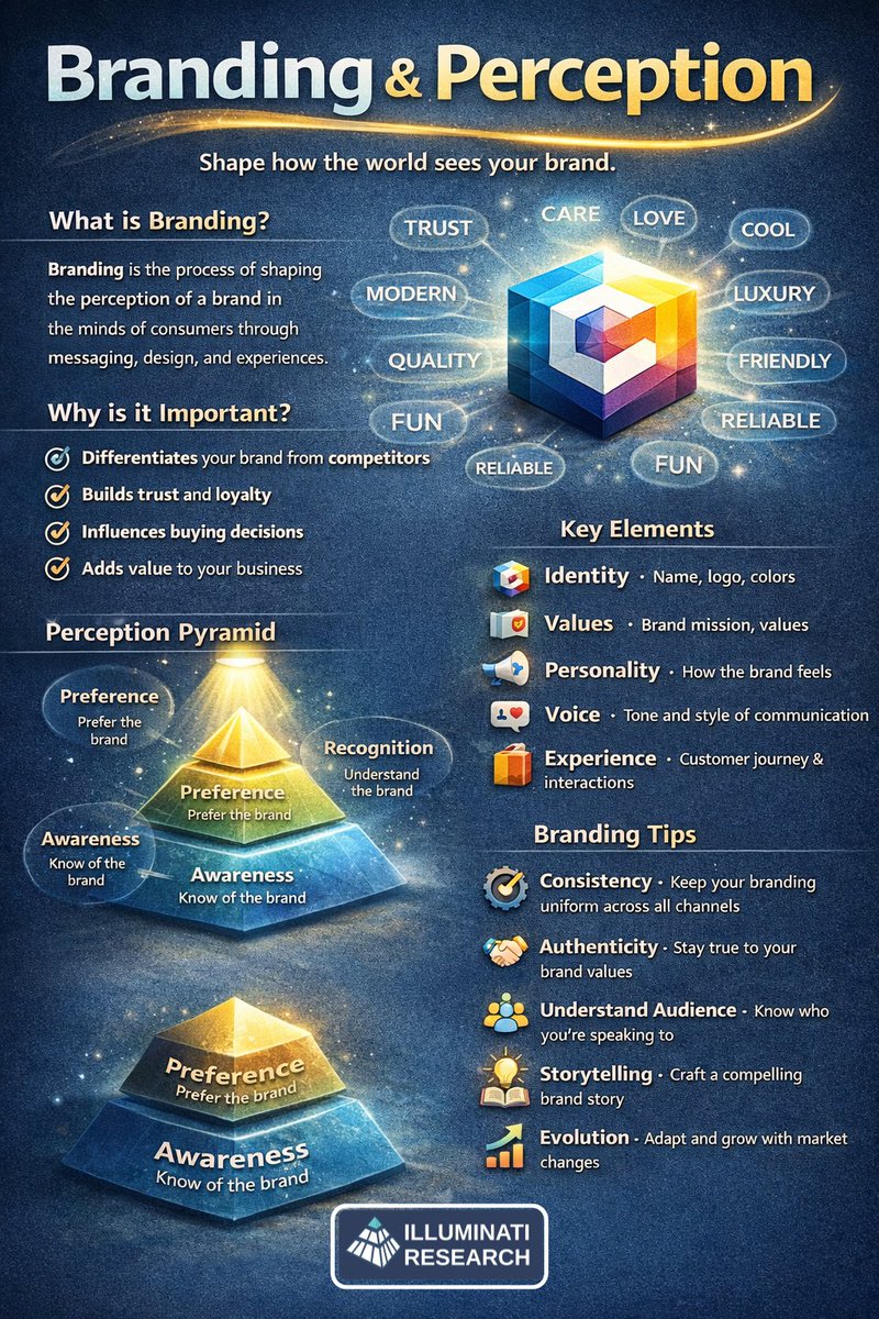 ILLuReSearchTH's tweet image. Brand perception is how customers see a brand through experience, marketing, and word of mouth.

Strong brand perception builds trust, loyalty, and helps brands stand out.

People buy what a brand represents.

#CustomerInsight #MarketingStrategy #MarketResearch #BusinessGrowth