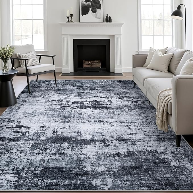 ViralFindStudio's tweet image. Modern black &amp;amp; grey area rug for a clean, minimal living space.
#HomeDecor #LivingRoom #InteriorStyle