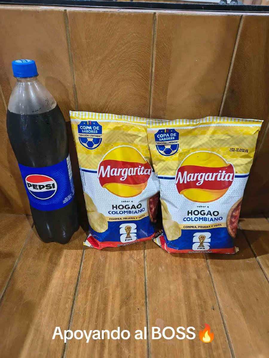 Apoyando firme al BOSS Y NO ES LIGHTYEAR @altafulla, en la copa de sabores, <a href="/PapasMargarita/">Papas Margarita</a> sabor HOGAO COLOMBIANO, y de acompañante una <a href="/PepsiColombia/">Pepsi Colombia</a> @Pepsi!!🔥🔥🔥💚💚💚 #papasmargarita #altafulla #pepsi #pelicanger #dimeloboss