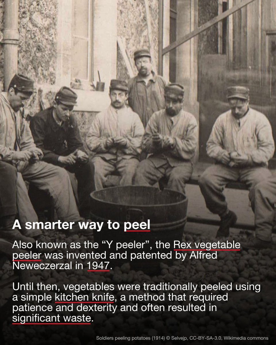 SwissCGMumbai's tweet image. #DYK the Rex peeler was invented in #Switzerland? 🇨🇭
 
Simple, iconic, timeless: the Rex peeler is one of those everyday objects we all know without really knowing its story. 

 👉Discover when it was created and learn a fun fact about it!

  bit.ly/3NZl3Fa