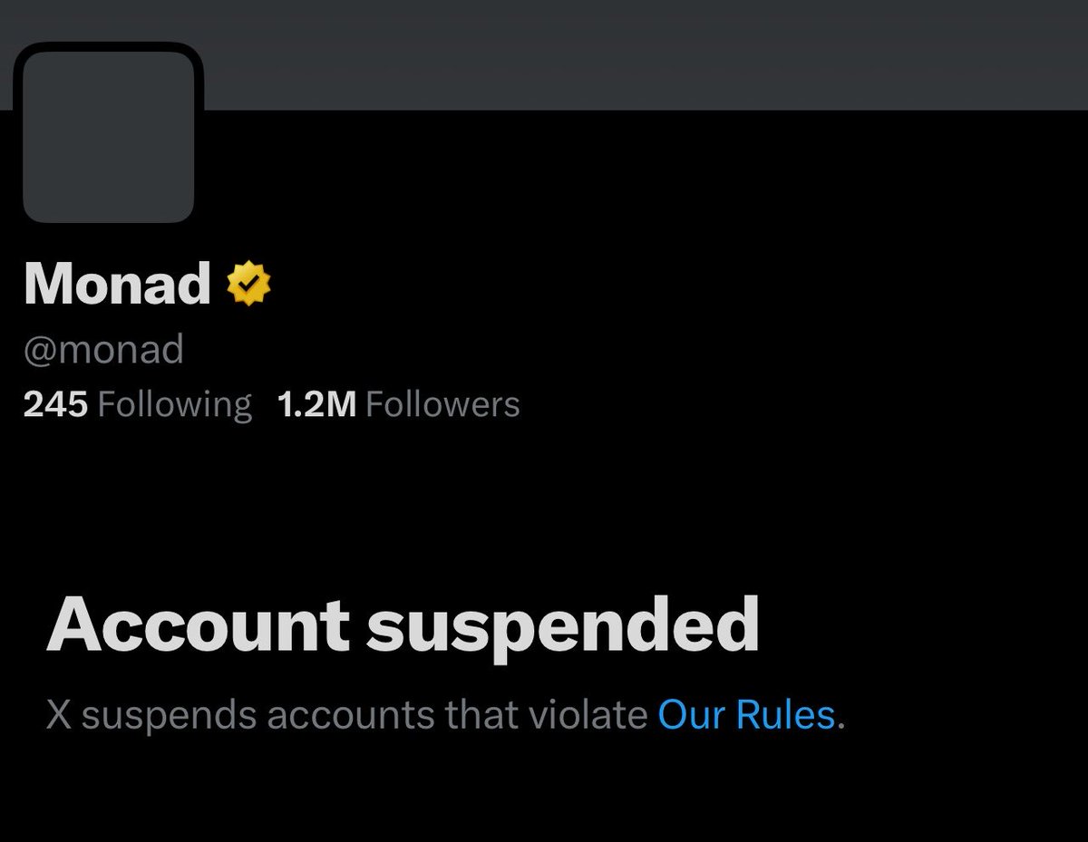 XYOPepe's tweet image. $mon Monad X account is gone 

Did they just exit scam 😳

#crypto #mon #altcoins $btc