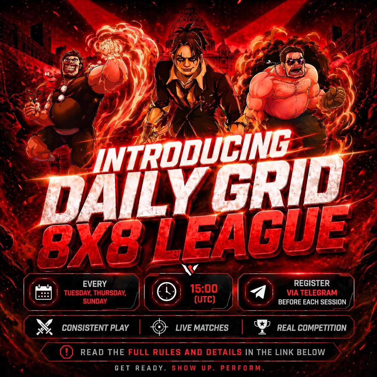 GridofChange's tweet image. 🎮 Daily GRID 8x8 League

Recurring competitive event — play, rank, earn rewards.

🕒 Tue/Thu/Sun | 15:00 (UTC)
👉 Details:
 gridofchange.com/introducing-da…

#GridofChange #GRID #boardgames