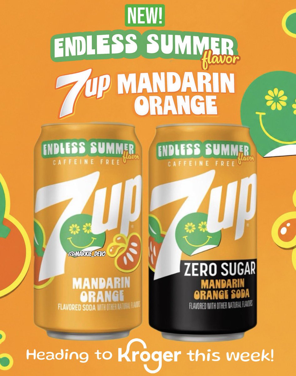 We just love store exclusives!🙄 New 7UP Endless Summer Mandarin