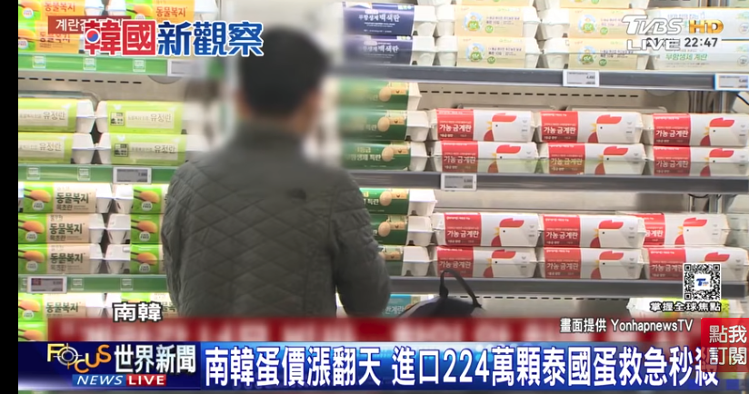 fuckccproc's tweet photo. 南韓雞蛋因為去年冬天禽流感加上戰爭因素漲價到一盒約200多台幣
韓國緊急進口泰國的雞蛋224萬顆雞蛋
結果你看人家一天就搶完
沒人在那邊哭邀說政府貪汙
中華民國人去死一死好ㄇ https://t.co/ngPtHfSyIq