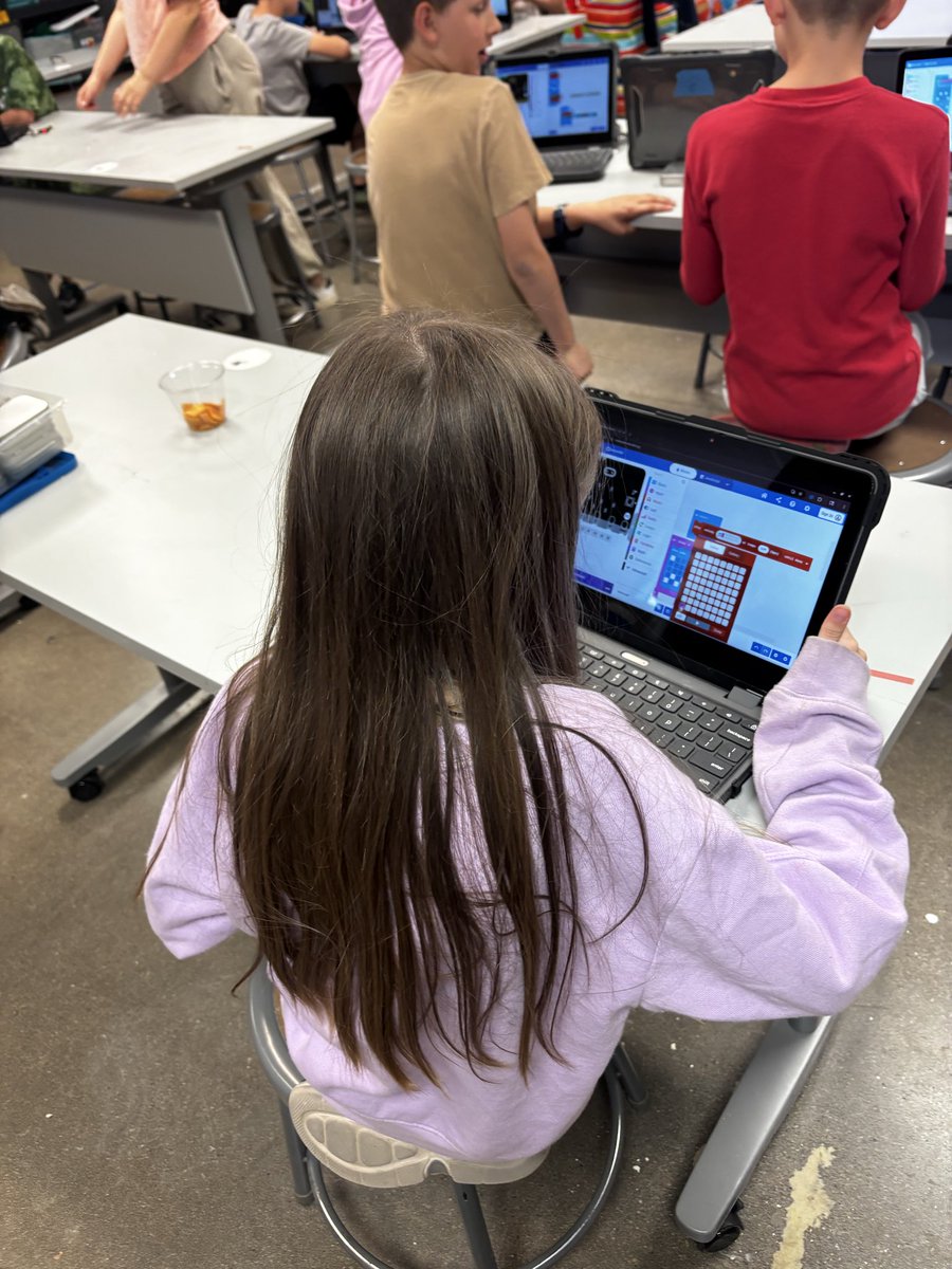 jaimehansendvu1's tweet image. 5th grds brought energy &amp;amp; purpose into the #Makerspace as they coded @microbit_edu to enhance their interactive petting zoo experience! I 💜 seeing them take tutorials &amp;amp; immediately apply them to design animal fact displays &amp;amp; explanations—problem solving through coding! #stem