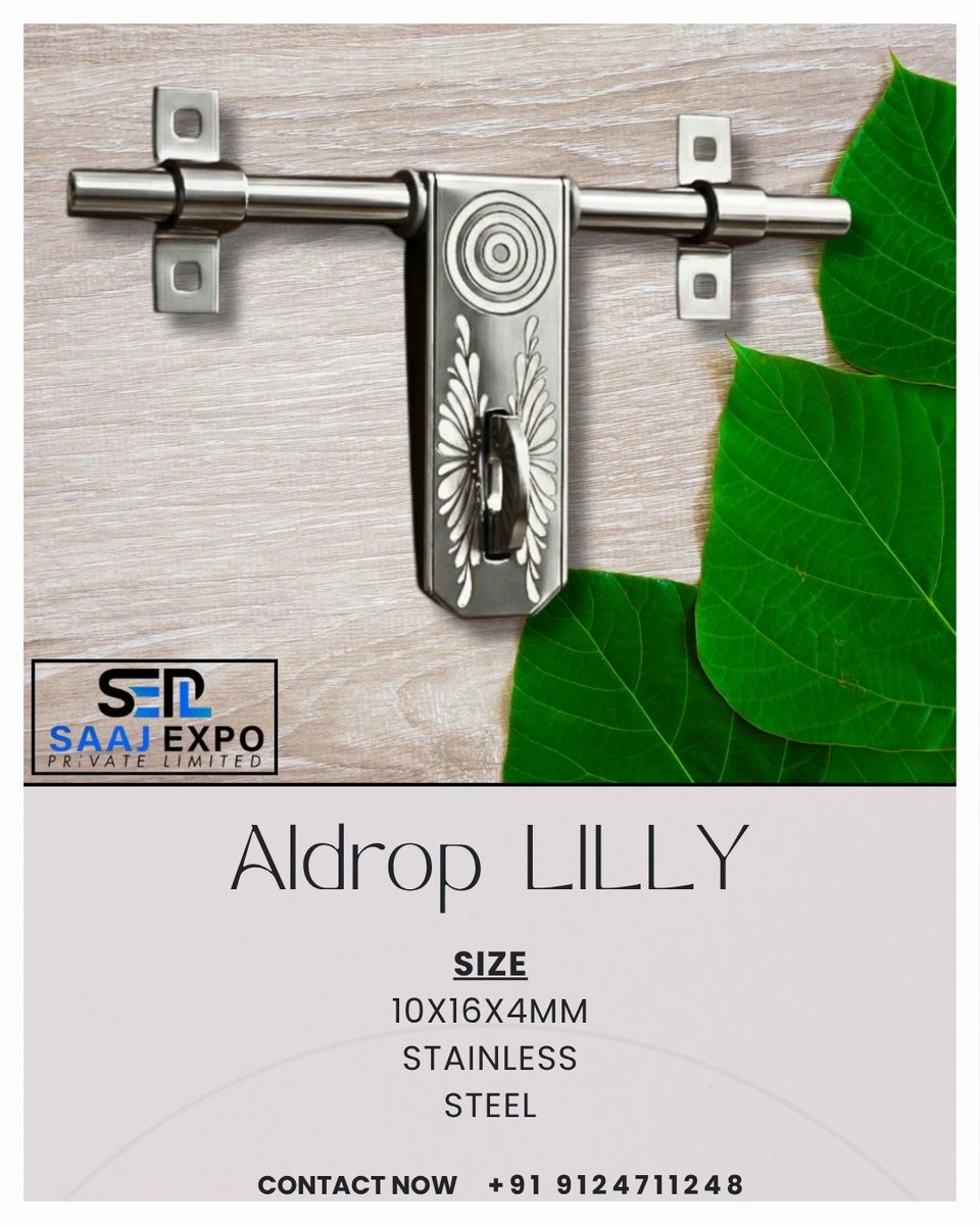 SaajUniversal's tweet photo. Every door deserves a finish that feels complete.

Contact us for bulk order and dealership and distribution of our own manufactured product.

#SaajExpo #DoorHardware #AldropDesign #StainlessSteel https://t.co/kc1cCakoJ3